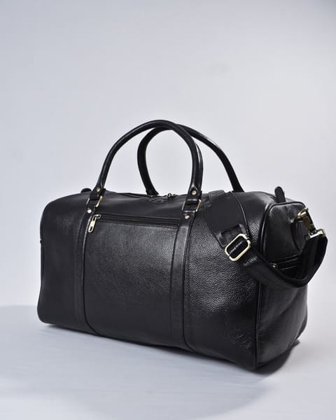 Classic Traveller - Original Leather Travel Bag (Black) - Image 7