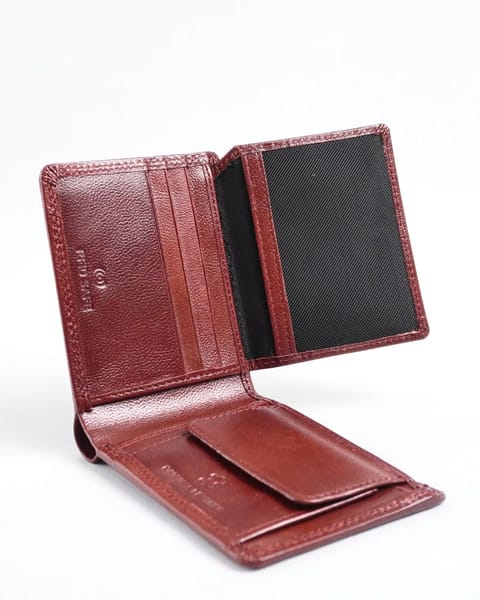 Tanner Men’s Original Leather Wallet (Brown & Cherry Blend)