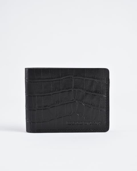 Berlin (Sleek Series) - Men’s Original Leather Wallet (Croco Black) - Image 10