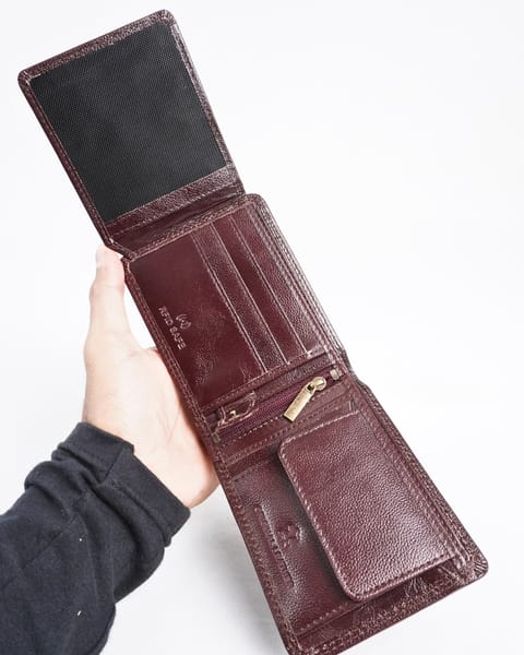 Cambridge Men’s Original Leather Wallet (Elite Cherry) - Image 9