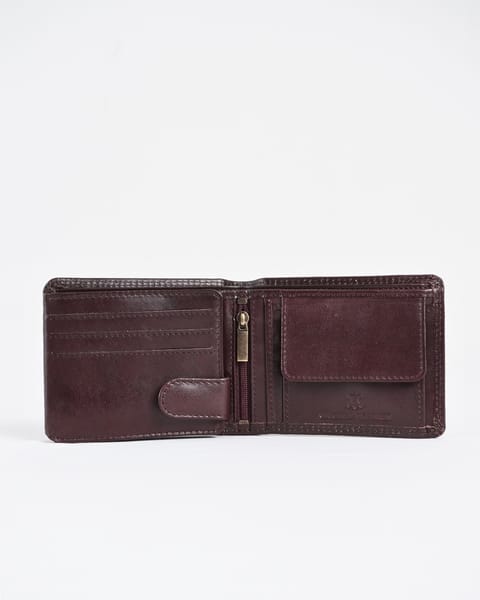 Cambridge Men’s Original Leather Wallet (Luxury Cherry) - Image 3