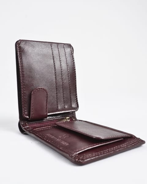 Cambridge Men’s Original Leather Wallet (Luxury Cherry) - Image 5