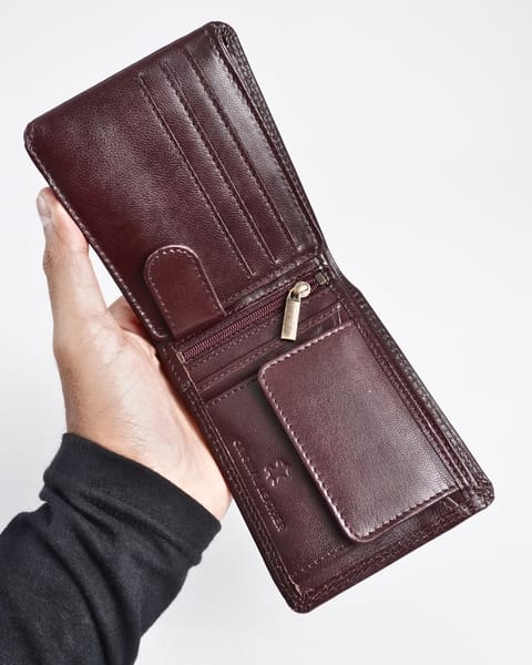 Cambridge Men’s Original Leather Wallet (Luxury Cherry) - Image 7