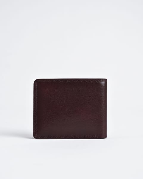 Conway (Sleek Series) - Men’s Original Leather Wallet (Cherry) - Image 10