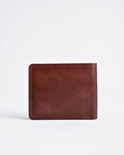 Conway (Sleek Series) -  Men’s Original Leather Wallet (Rich Brown) - Image 5