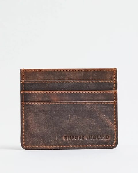 Darwin - Men’s Original Leather Card Holder (Rugged Brown) - Image 8