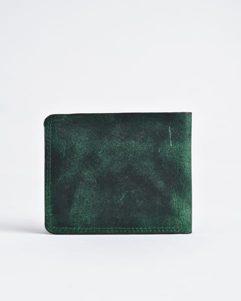 Heritage (Sleek Series) - Men’s Original Leather Wallet (Rugged Green) - Image 4