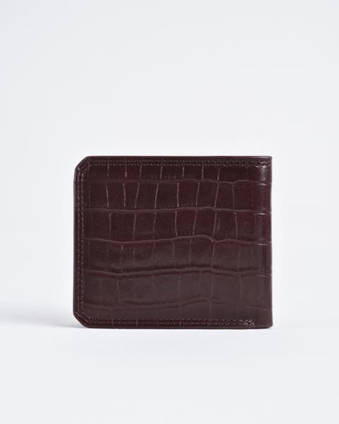 LiverPool - Men’s Original Leather Wallet (Croco Cherry) - Image 8