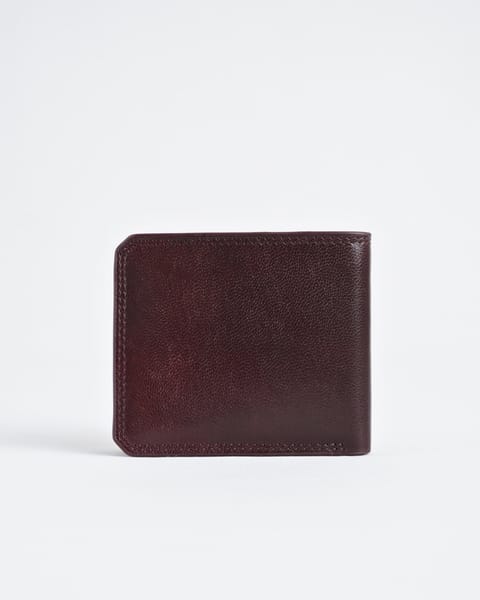 LiverPool (Sleek Series) -  Men’s Original Leather Wallet (Cherry) - Image 8