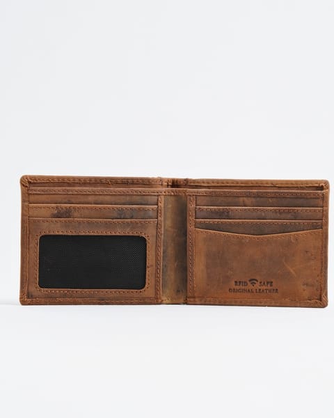 Marco Men’s Original Leather Wallet (Vintage Chestnut) - Image 2