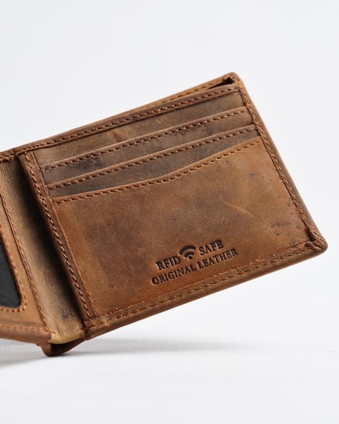 Marco Men’s Original Leather Wallet (Vintage Chestnut) - Image 3