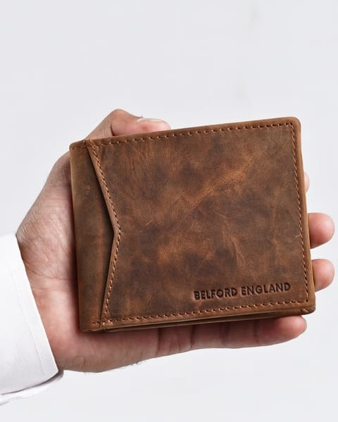 Marco Men’s Original Leather Wallet (Vintage Chestnut) - Image 6