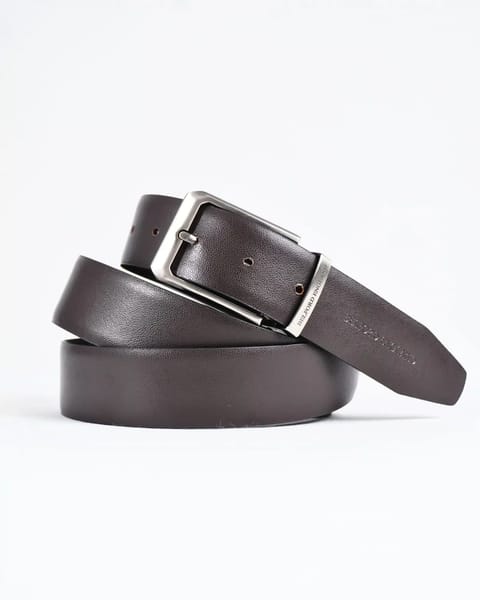 Mexico - Men's Original Leather Belt  Reversible (Classic Black & Brown) - 28-44 - Image 3