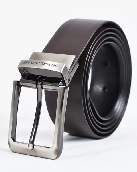 Mexico - Men's Original Leather Belt  Reversible (Classic Black & Brown) - 28-44 - Image 6