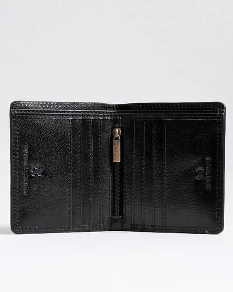 Aubrey - Men’s Original Leather Wallet (Jet black)