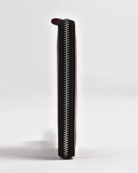 Oliver - Original Leather Sleek Passport  Holder (Brown and Cherry Blend) - Image 6