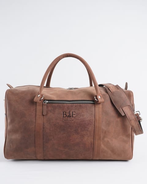 Classic Traveller - Original Leather Travel Bag (Rugged Brown) - Image 5