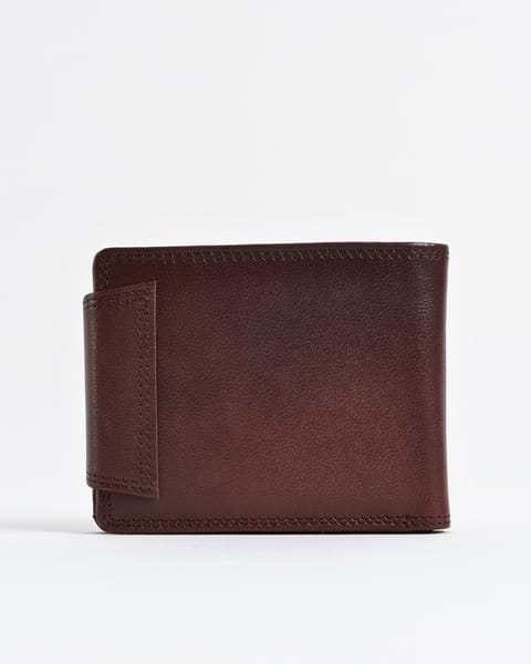 Derby - Men’s Original Leather Wallet (Rich Brown) - Image 2