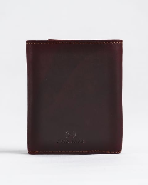 Dublin - Men’s Original Leather Trifold Wallet (Vintage Brown) - Image 7