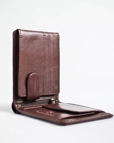 Harvard Men’s Original Leather Wallet (Rich Brown) - Image 2