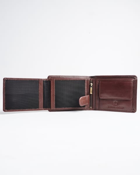 Harvard Men’s Original Leather Wallet (Rich Brown) - Image 5