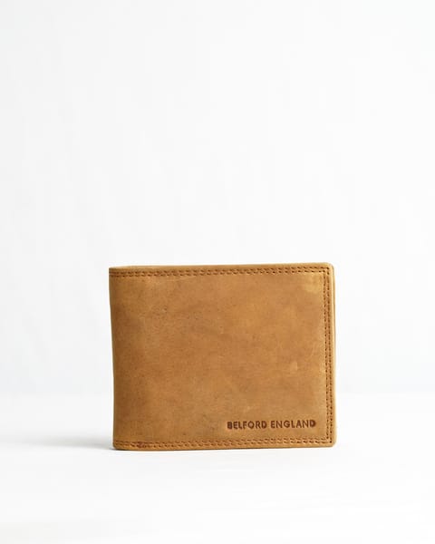 Harvard Men’s Original Leather Wallet (Rugged Tan) - Image 9