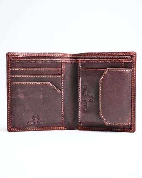 Hyde  Men’s Original Leather Wallet (Vintage Brown) - Image 2
