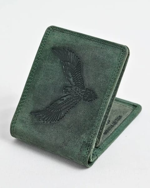 Cambridge (Limited Edition) Men’s Original Leather Wallet - (Rugged Green) - Eagle