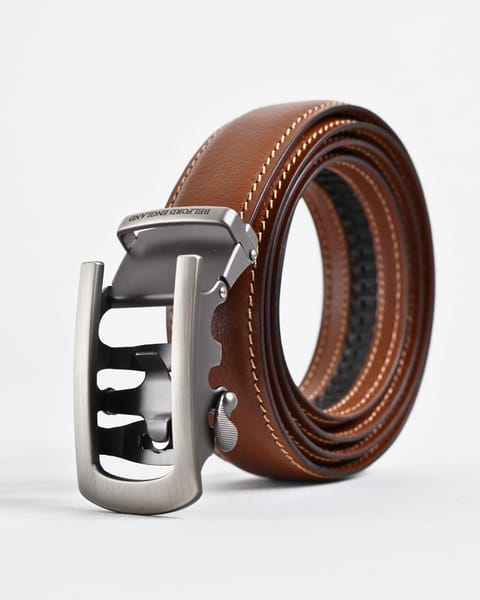 Oxford Men's Original Leather Belt  (Tan) - 28-44 - Image 2