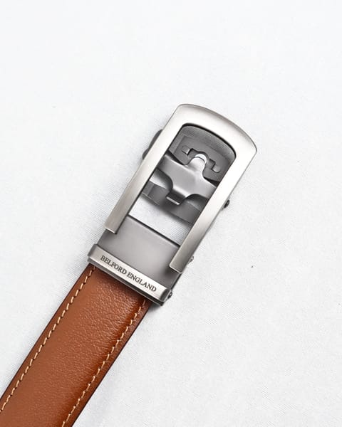 Oxford Men's Original Leather Belt  (Tan) - 28-44 - Image 6