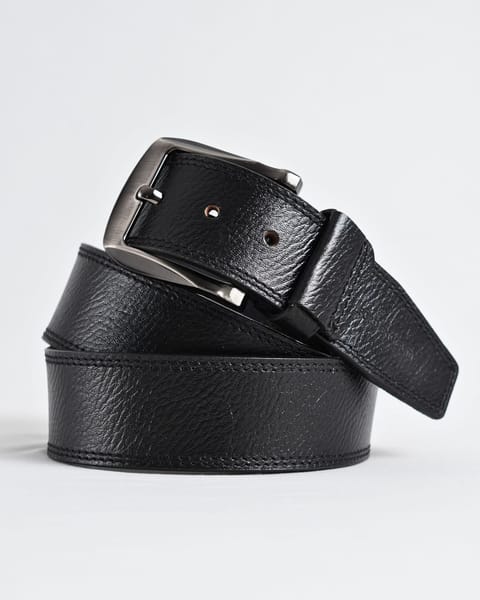 Maverick  - Men's Original Casual Leather Belt  (Black) - 28-44 - Image 3