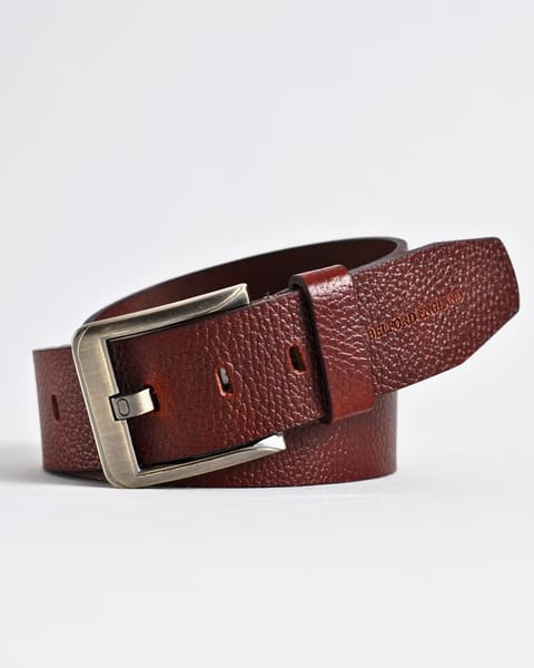 Maverick  - Men's Original Casual Leather Belt  (Brown & Cherry Blend) - 28-44 - Image 5