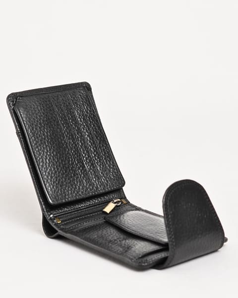 Derby - Men’s Original Leather Wallet (Jet Black) - Image 4