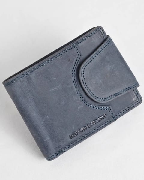 Derby - Men’s Original Leather Wallet (Rugged Blue)