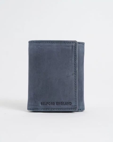 Dublin - Men’s Original Leather Trifold Wallet (Rugged Blue)