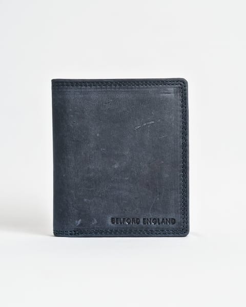 Hyde [Sleek Series] Men’s Original Leather Wallet (Rugged Blue) - Image 3