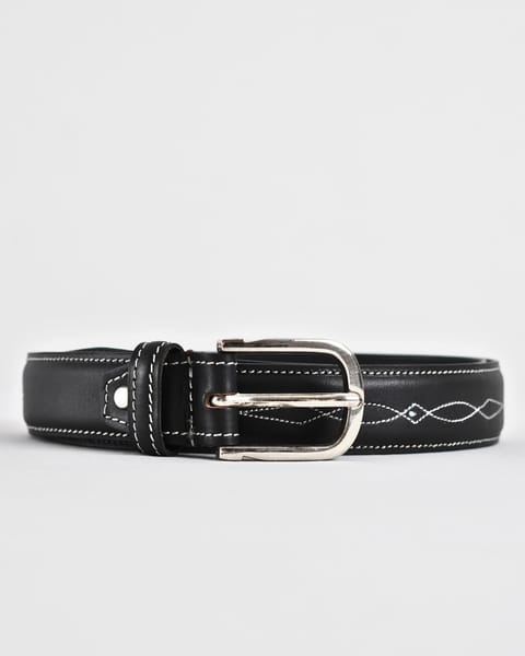 Nottingham Men's Original Leather Belt  (Luxury Black) - 28-44 - Image 2
