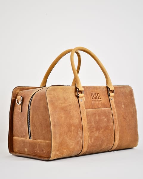 Elite Traveller - Original Leather Travel Bag (Rugged Tan)