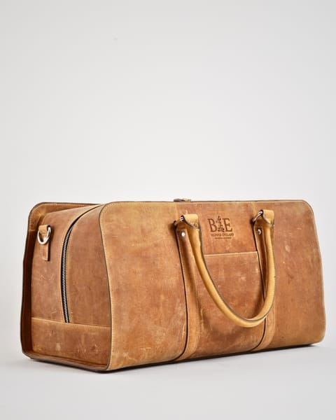Elite Traveller - Original Leather Travel Bag (Rugged Tan) - Image 5