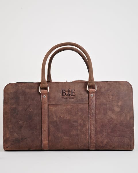 Elite Traveller - Original Leather Travel Bag (Rugged Brown) - Image 2