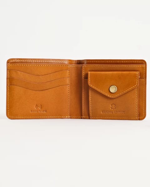 Broadway (Sleek Series) - Men’s Original Leather  Wallet (Lux Tan)