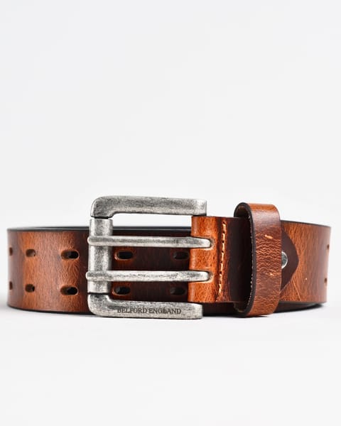 Taiwan Men's Original Leather Belt  (Vintage Tan) - 28-44 - Image 6