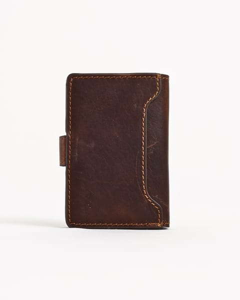 Las Vegas - Men’s Original Leather Wallet - One-Click Card Access - (Vintage Brown) - Image 4
