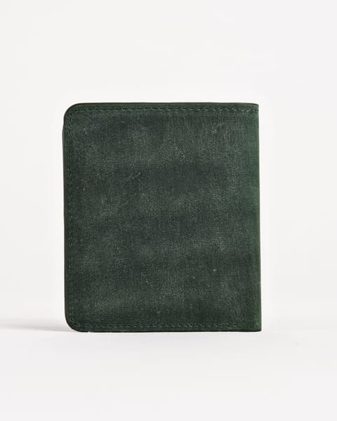 Boston (Sleek Series) - Men’s Original Leather Wallet (Rugged Green) - Image 4