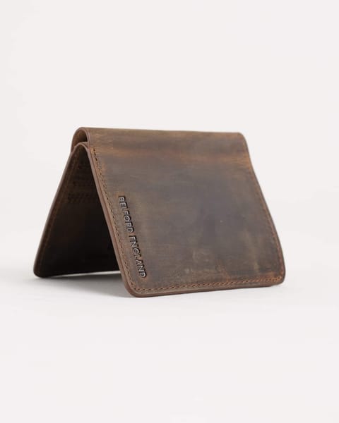 Boston (Sleek Series) - Men’s Original Leather Wallet (Rugged Brown) - Image 5