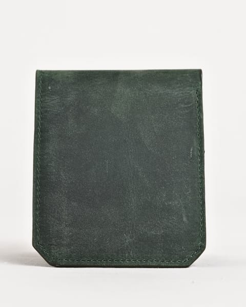 Miami (Sleek Series) - Men’s Original Leather Wallet (Rugged Green) - Image 8