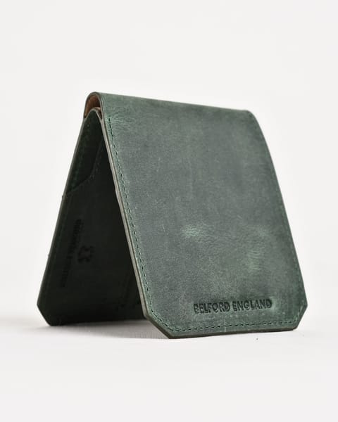 Miami (Sleek Series) - Men’s Original Leather Wallet (Rugged Green) - Image 5