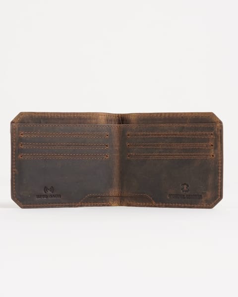 Miami (Sleek Series) - Men’s Original Leather Wallet (Rugged Brown) - Image 2