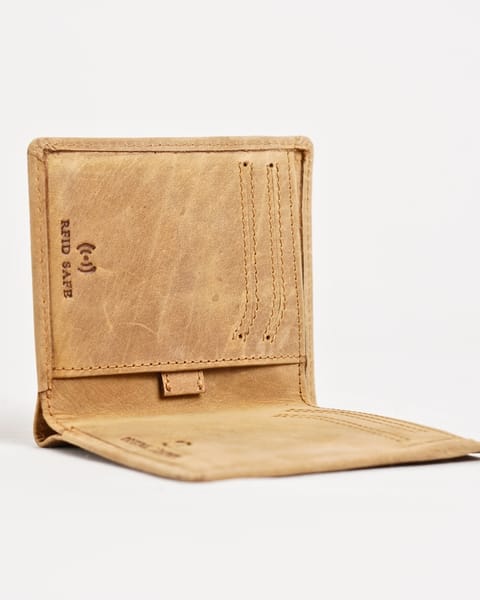 Florida  (Sleek Series) - Men’s Original Leather Wallet (Rugged Tan) - Image 3