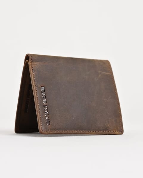 Florida (Sleek Series) - Men’s Original Leather Wallet (Rugged Brown) - Image 4